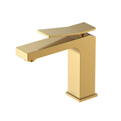 Single Hole Bathroom Faucet, Avian, Single Handle, Brass, Brushed Bronze