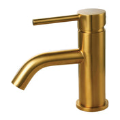 Single-Hole Bathroom Faucet, Concord, One-Handle with Pop-Up Drain in Brushed Gold