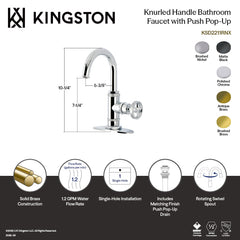 Single-Hole Bathroom Faucet, Ostro, Gooseneck Spout in Matte Black