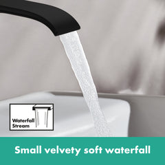 Single-Hole Bathroom Faucet, Vivenis 110, Brass, Matte Black