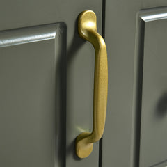 Single Vanity, 24 in W, Green Base with White Top and Gold Hardware