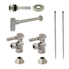 Sink Trim Kit, Trimscape, Bottle Trap and Drain in Brushed Nickel
