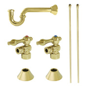Sink Trim Kit, Trimscape with P-Trap in Polished Brass