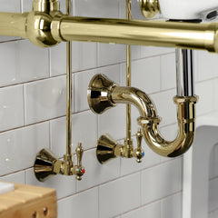 Sink Trim Kit, Trimscape with P-Trap in Polished Brass