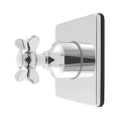 Six-Way Diverter Valve and Trim Kit, Essex, Single Handle in Polished Chrome