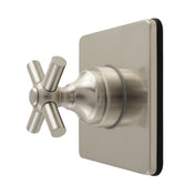 Six-Way Diverter Valve, Elinvar, Single Handle with Square Trim in Brushed Nickel