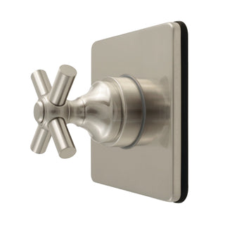 Six-Way Diverter Valve, Elinvar, Single Handle with Square Trim in Brushed Nickel