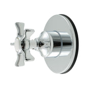 Six-Way Diverter Valve, Hamilton, Round Trim Kit in Polished Chrome
