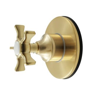 Six-Way Diverter Valve, Hamilton, Single Handle with Round Trim in Brushed Brass