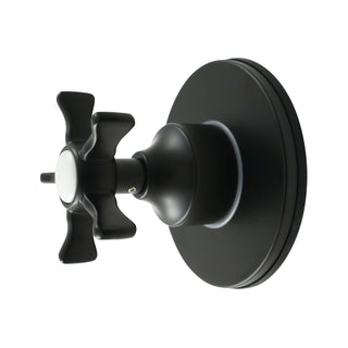 Six-Way Diverter Valve, Tulare, Single Handle with Round Trim in Matte Black