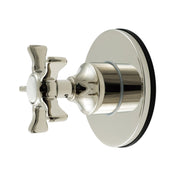 Six-Way Diverter Valve, Tulare, Single Handle with Round Trim in Polished Nickel
