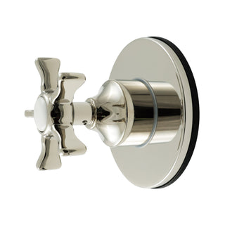 Six-Way Diverter Valve, Tulare, Single Handle with Round Trim in Polished Nickel
