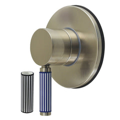 Six-Way Diverter Valve, Verona, Single Handle with Round Trim in Brushed Nickel