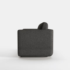 Sleeper Sofa, Twin Size, Dark Gray Polyester with Pine Frame