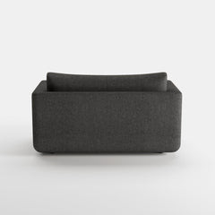 Sleeper Sofa, Twin Size, Dark Gray Polyester with Pine Frame