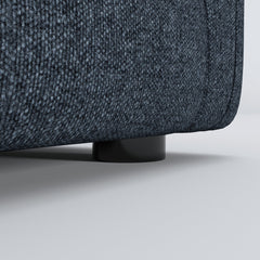 Sleeper Sofa, Twin Size, Navy Blue Polyester with Black Legs
