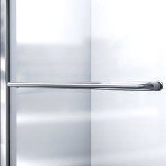 Sliding Shower Door, Levantine, Semi-Frameless, 44-48 in. W x 72 in. H, Chrome