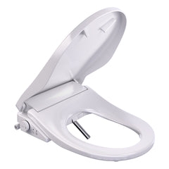Smart Bidet Seat for Elongated Toilets in White
