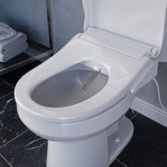 Smart Bidet Seat for Elongated Toilets in White