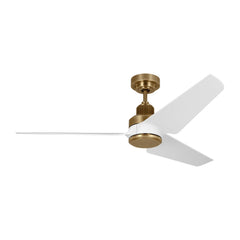 Smart Ceiling Fan with LED Light, 52 in, Hand Rubbed Brass