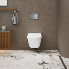 Smart Wall-Hung Toilet, Hugo, Bidet Bundle, Elongated, Ceramic, White