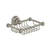 Soap Basket, Wall Mounted, Brass, Polished Nickel