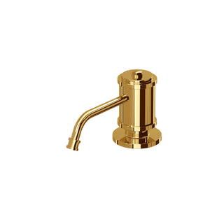 Soap Dispenser, Armstrong, Solid Brass, Unlacquered Brass