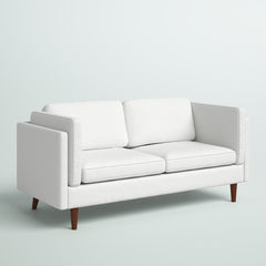 Sofa, 3-Seater, Fabric Upholstery, Tuxedo Arms, Tapered Legs