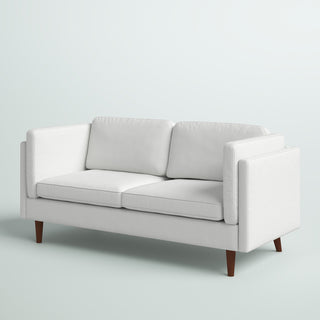 Sofa, 3-Seater, Fabric Upholstery, Tuxedo Arms, Tapered Legs