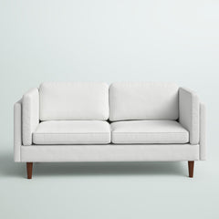 Sofa, 3-Seater, Fabric Upholstery, Tuxedo Arms, Tapered Legs