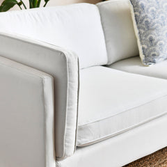Sofa, 3-Seater, Fabric Upholstery, Tuxedo Arms, Tapered Legs