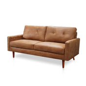 Sofa, 70 Inch, Brown Microfiber, Solid Wood Frame and Legs