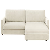 Sofa Set with Ottoman, Corduroy Upholstery, 71 in W