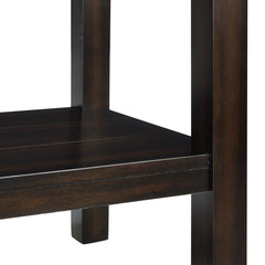 Sofa Table, 48 in W with Marble Top and Bottom Shelf