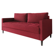 Sofa with Removable Back Cushions and Black Legs