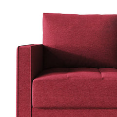 Sofa with Removable Back Cushions and Black Legs