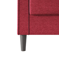 Sofa with Removable Back Cushions and Black Legs