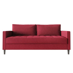 Sofa with Removable Back Cushions and Black Legs