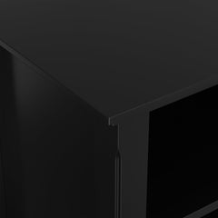 Solid Wood Cube Bookcase with 8 Shelves and Tapered Legs