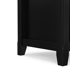 Solid Wood Cube Bookcase with 8 Shelves and Tapered Legs