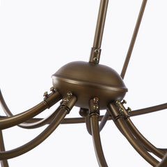 Spherical Chandelier with 9 Lights in Oil Rubbed Bronze