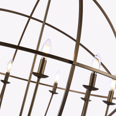 Spherical Chandelier with 9 Lights in Oil Rubbed Bronze