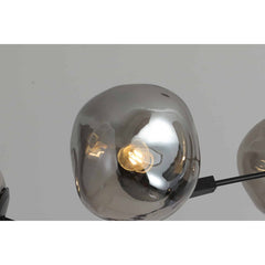 Sputnik Chandelier with 8 LED Lights and Metal Frame