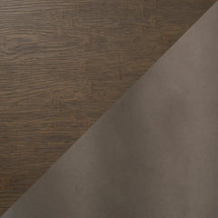 Square Dining Table in Espresso Bamboo with Antique Steel Legs