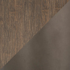 Square Dining Table in Espresso Bamboo with Antique Steel Legs