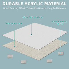 Square Shower Base, Acrylic, 38 in. x 38 in., Single Threshold, White