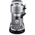 Front | side view of Dedica Maestro Plus espresso machine showing water tank