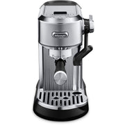 Front | side view of Dedica Maestro Plus espresso machine showing water tank