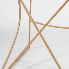 Stool, Clear Acrylic Seat with Wrought Iron Frame and Footrest