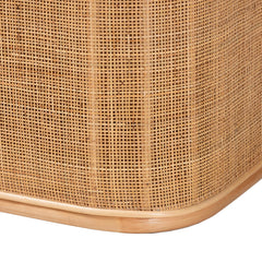 Storage Bench, Brown Rattan with Lift-Top Storage